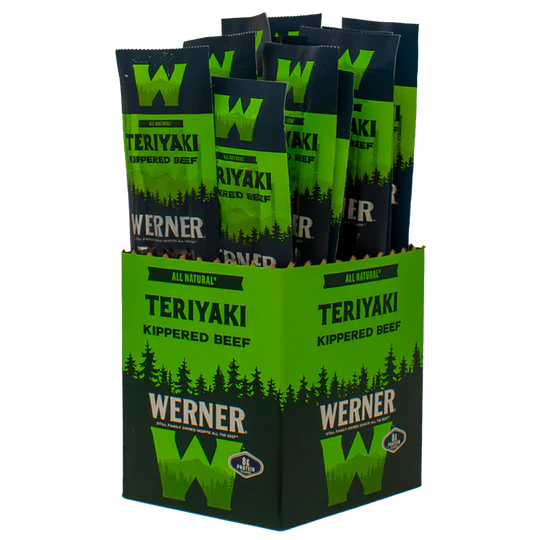 1 Oz Kippered Beef Sticks - Teriyaki - 12 Count