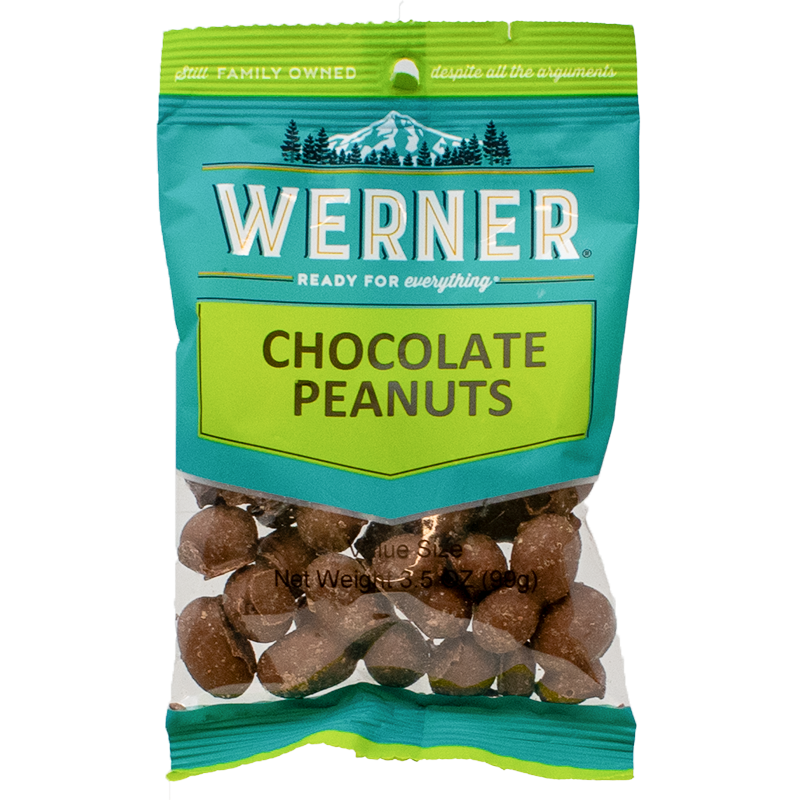 6 Snack Bags - Peanuts - Chocolate Covered