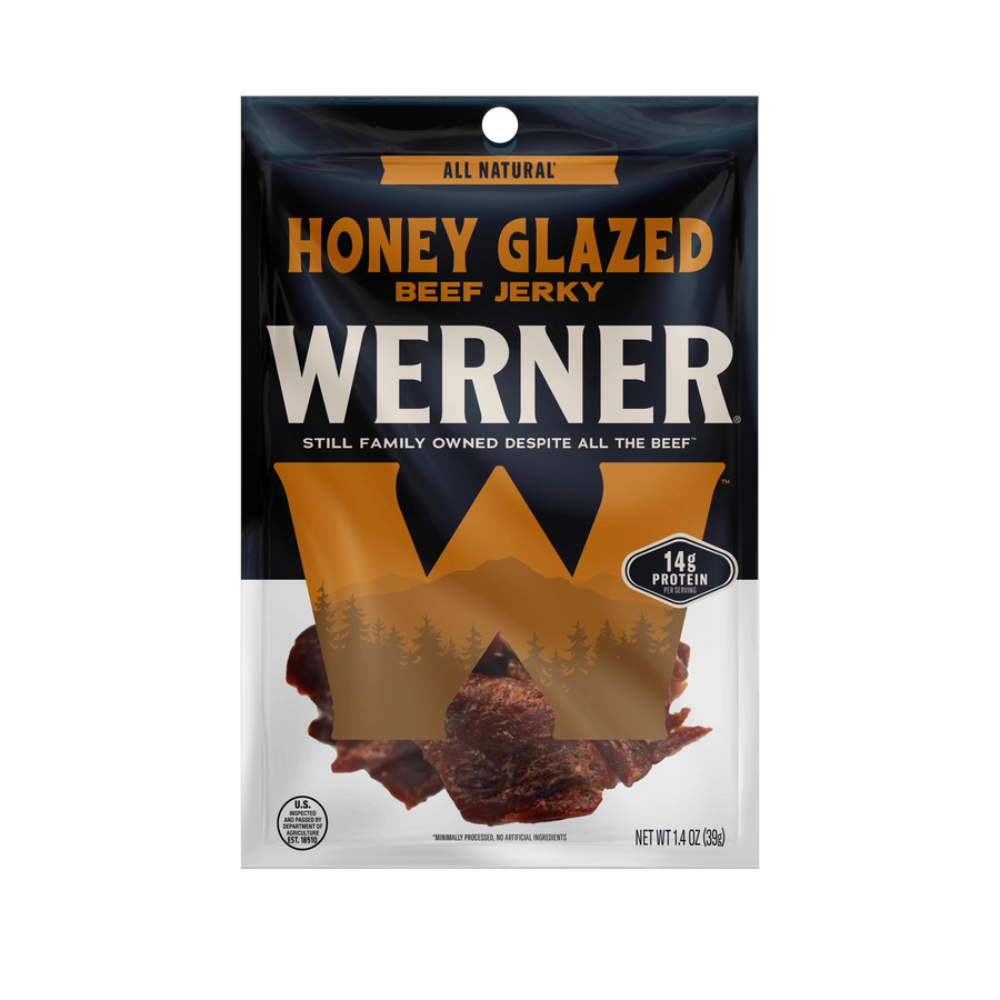 1.4 oz Beef Jerky - Honey Glazed - 6 Bags