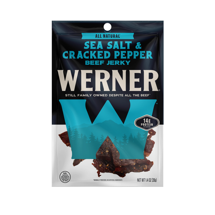 1.4 oz Beef Jerky - Sea Salt & Cracked Pepper - 6 Bags
