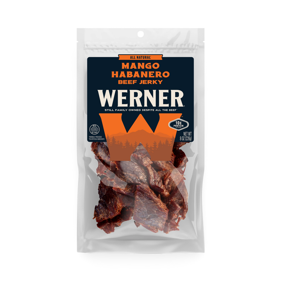 All Natural Mango Habanero Beef Jerky - 8 oz BAG