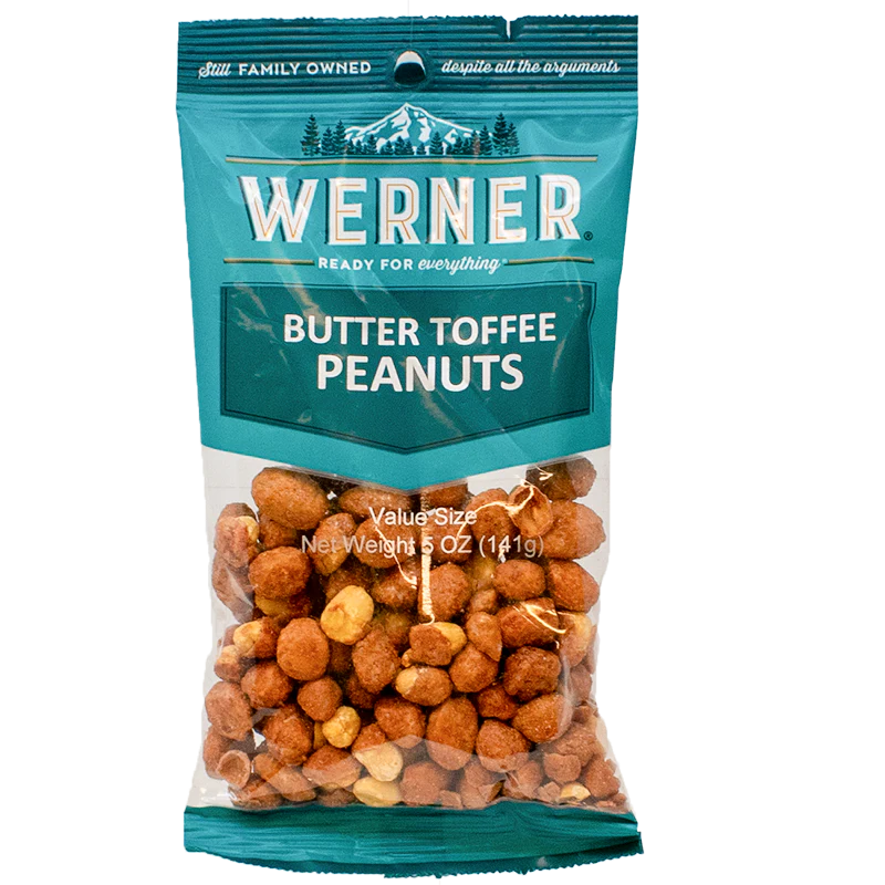 6 Snack Bags - Butter Toffee Peanuts