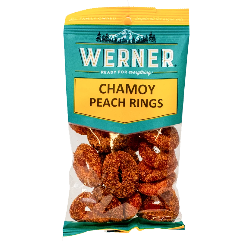 6 Snack Bags - Chamoy Peach Rings