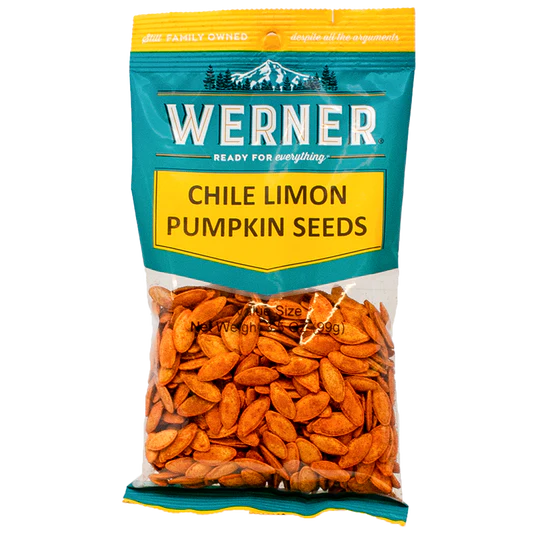 6 Snack Bags - Chile Limon Pumpkin Seeds