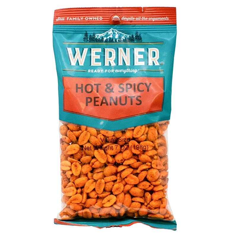 6 Snack Bags - Hot & Spicy Peanuts