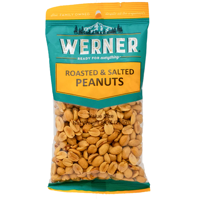 6 Snack Bags - Peanuts - Salted Roasted