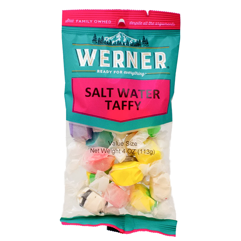 6 Snack Bags - Salt Water Taffy