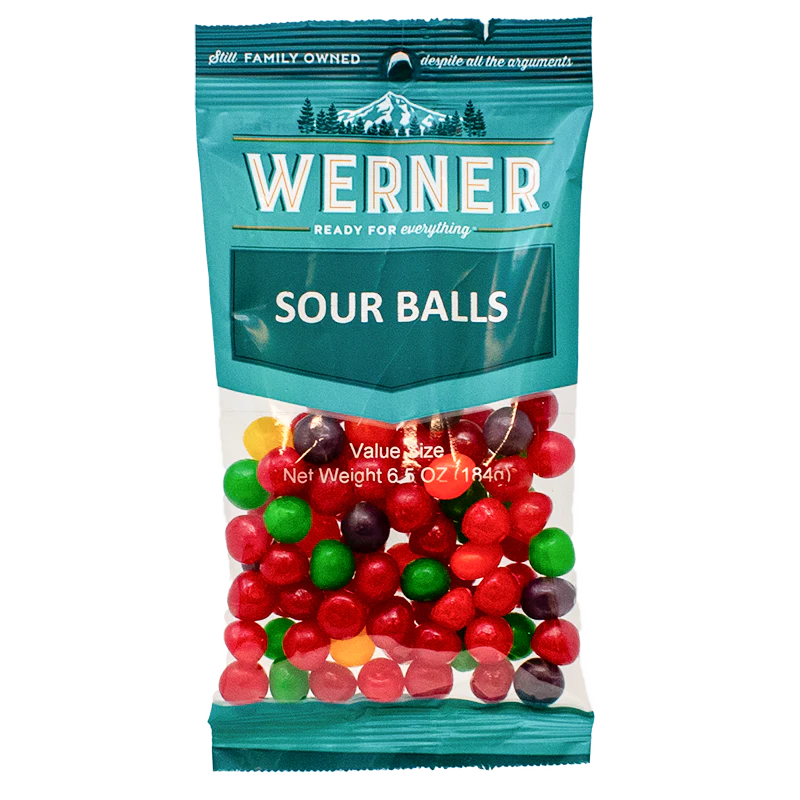 6 Snack Bags - Sour Balls